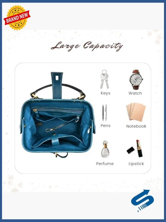 Genuine Leather Convertible Backpack Purse Women\'s Shoulder Bag Daypack main image 6